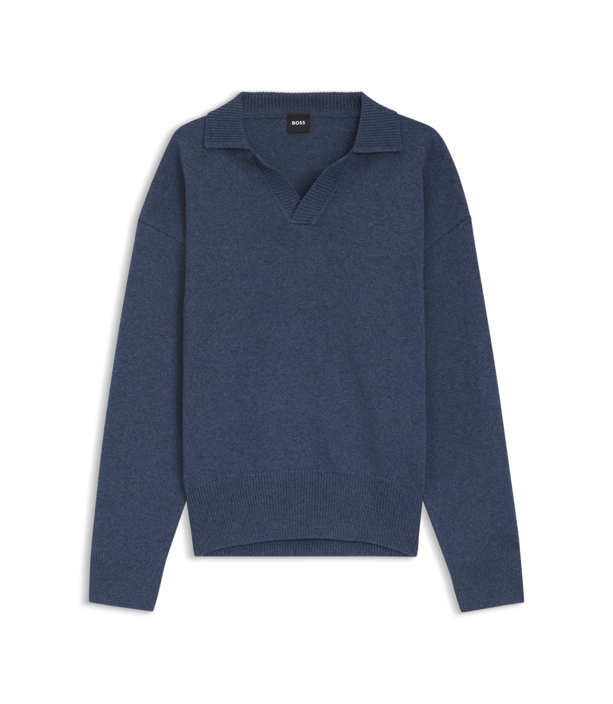 Vネックセーター | ブルー | HUGO BOSS