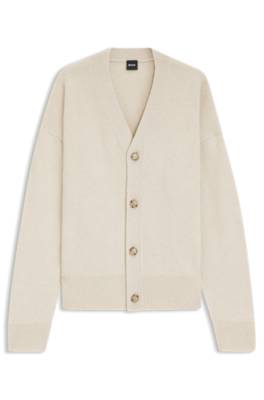 Relaxed-fit cardigan in virgin wool 1