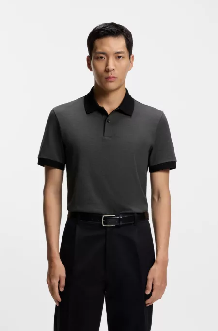 Polo en coton à la structure originale