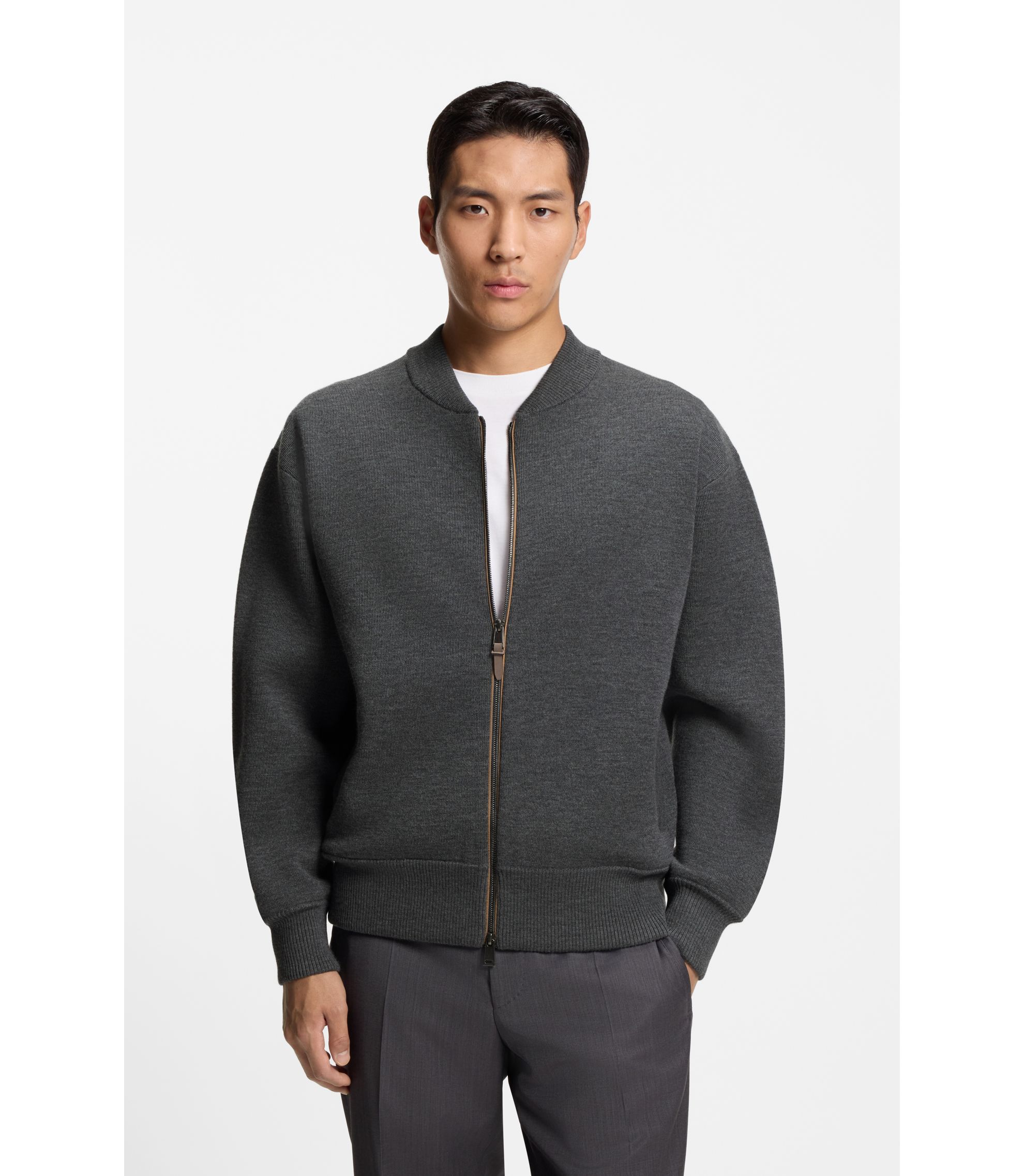 Relaxed-Fit Jacke aus Schurwolle