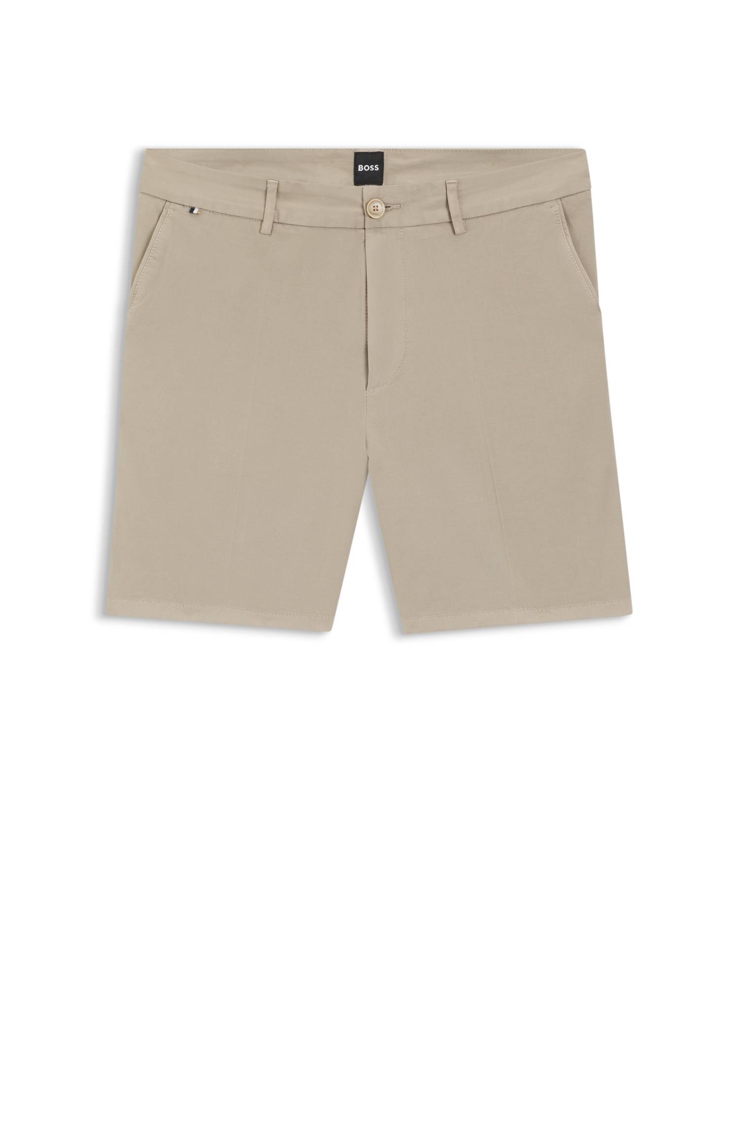 Boss Stretch-cotton shorts in a modern fit herr – bild 4