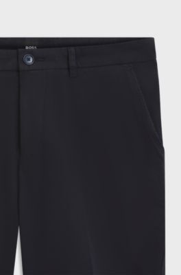 Stretch-cotton shorts in a modern fit, Dark Blue