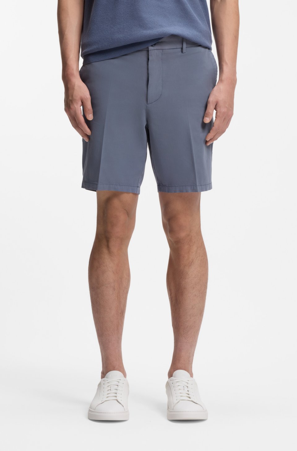Stretch-cotton shorts in a modern fit