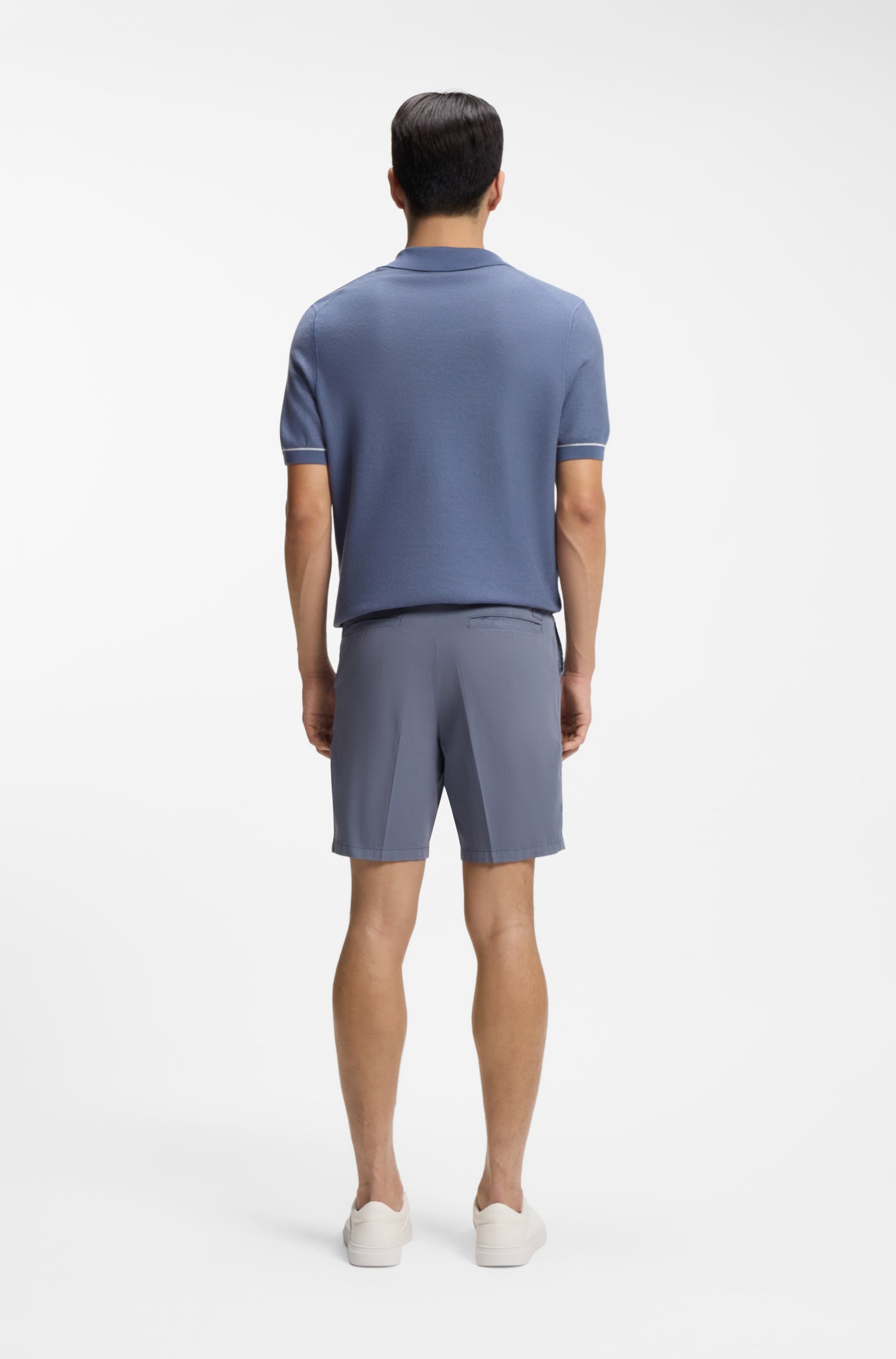 Boss Stretch-cotton shorts in a modern fit herr – bild 2