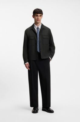 Modern-fit jacket, Black
