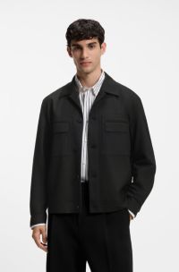 Modern-fit jacket, Black