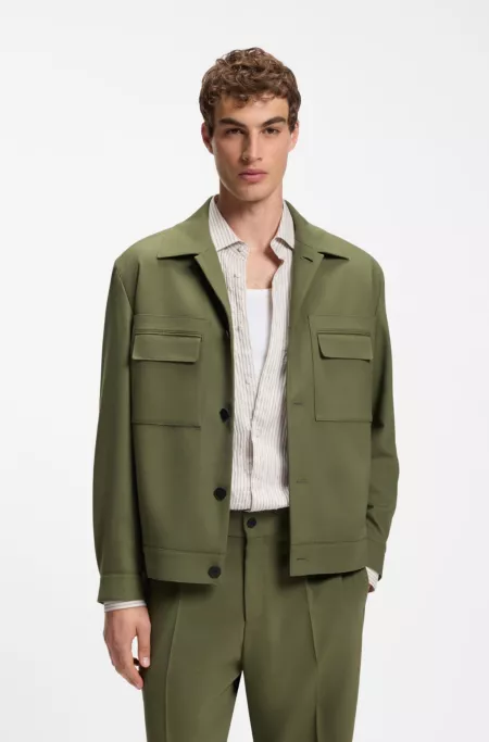 Veste de costume Slim en twill infroissable