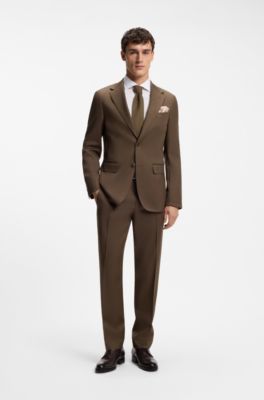 Camicia slim fit in cotone italiano, Bianco