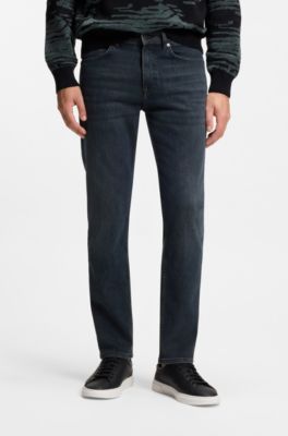 Regular-fit Maine-jeans van blauw superstretchdenim, Donkerblauw