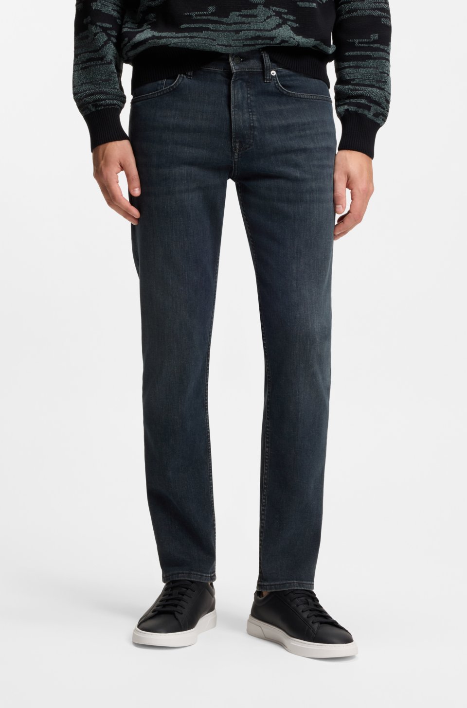 Maine regular-fit jeans in blue super-stretch denim
