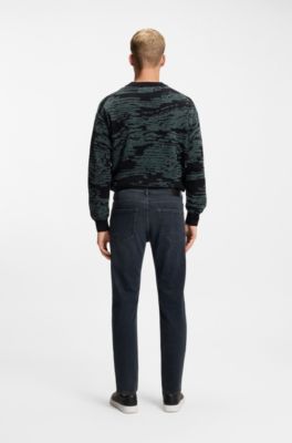 Maine regular-fit jeans in blue super-stretch denim, Dark Blue