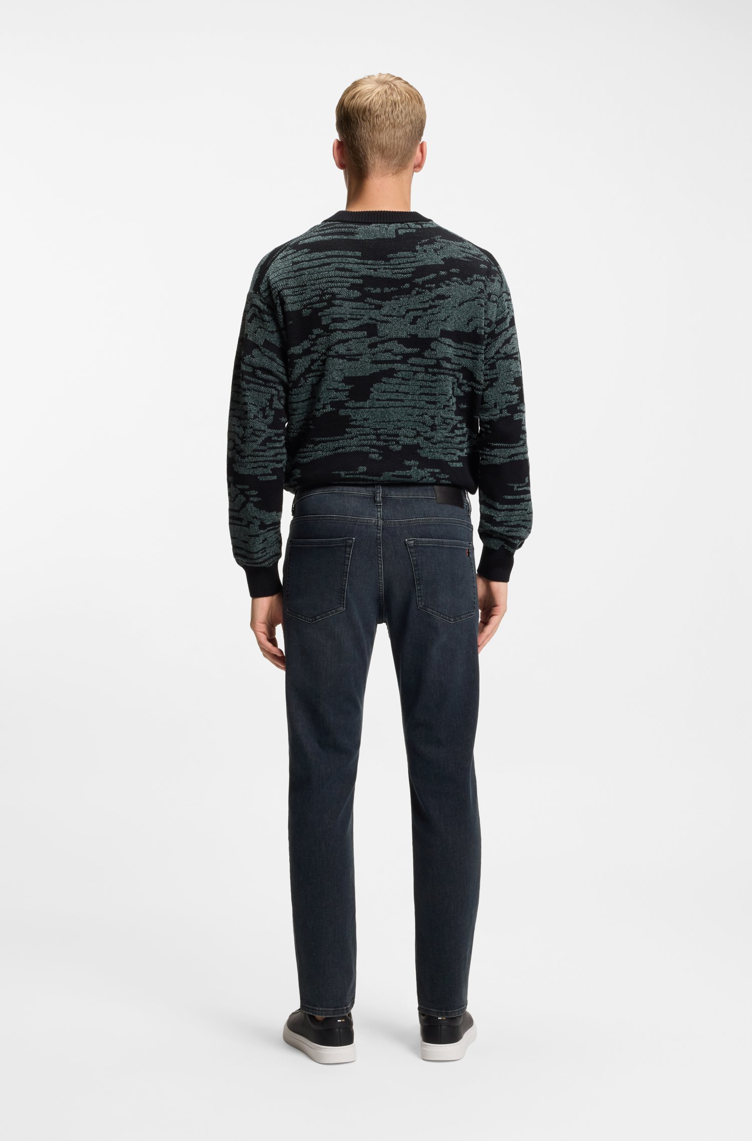 Boss Maine regular-fit jeans in blue super-stretch denim herr – bild 2
