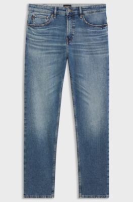 Regular-fit Maine-jeans van comfortabel blauw stretchdenim, Blauw