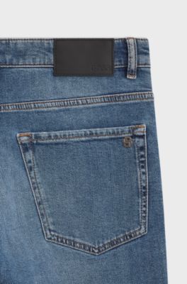 Jean standard Maine en denim stretch bleu confortable, Bleu
