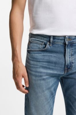 Maine regular-fit jeans in blue comfort-stretch denim, Blue