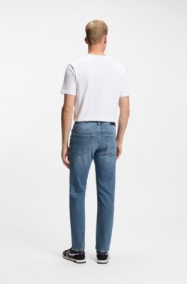 Maine regular-fit jeans in blue comfort-stretch denim, Blue