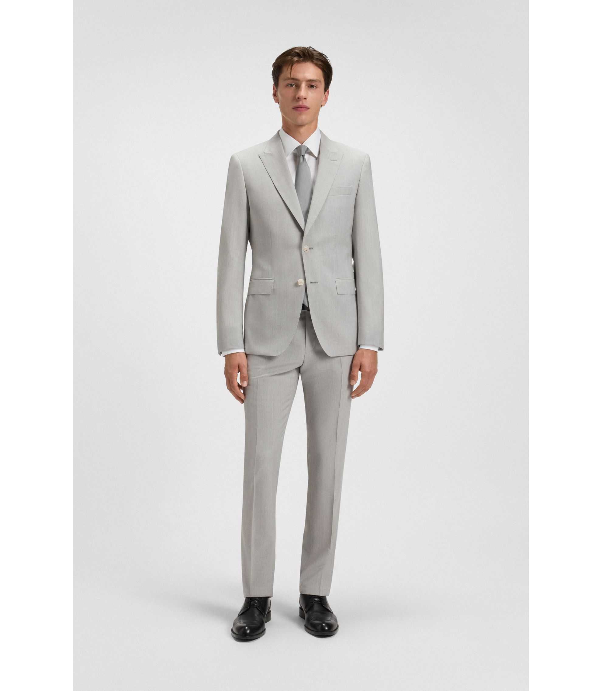 メンズスーツ シルバー M L XL シルバー スーツ for Men by HUGO BOSS | Slim, Tailored