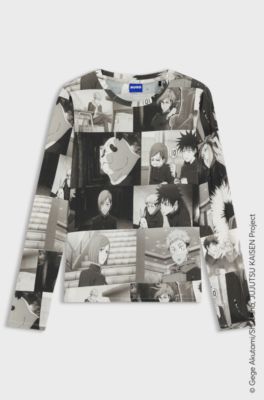 HUGO x Jujutsu Kaisen top with character prints, Patterned