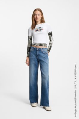 HUGO x Jujutsu Kaisen top with character prints, Patterned