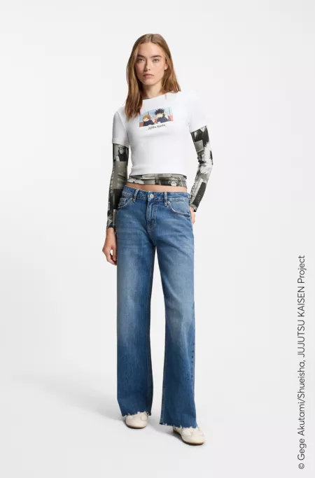 HUGO x Jujutsu Kaisen top with character prints