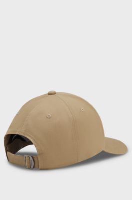 Cotton-twill cap with signature stripes, Khaki