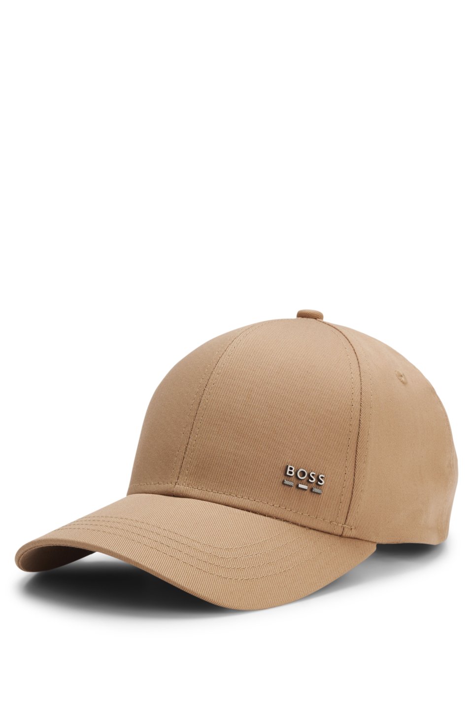 Cotton-twill cap with signature stripes