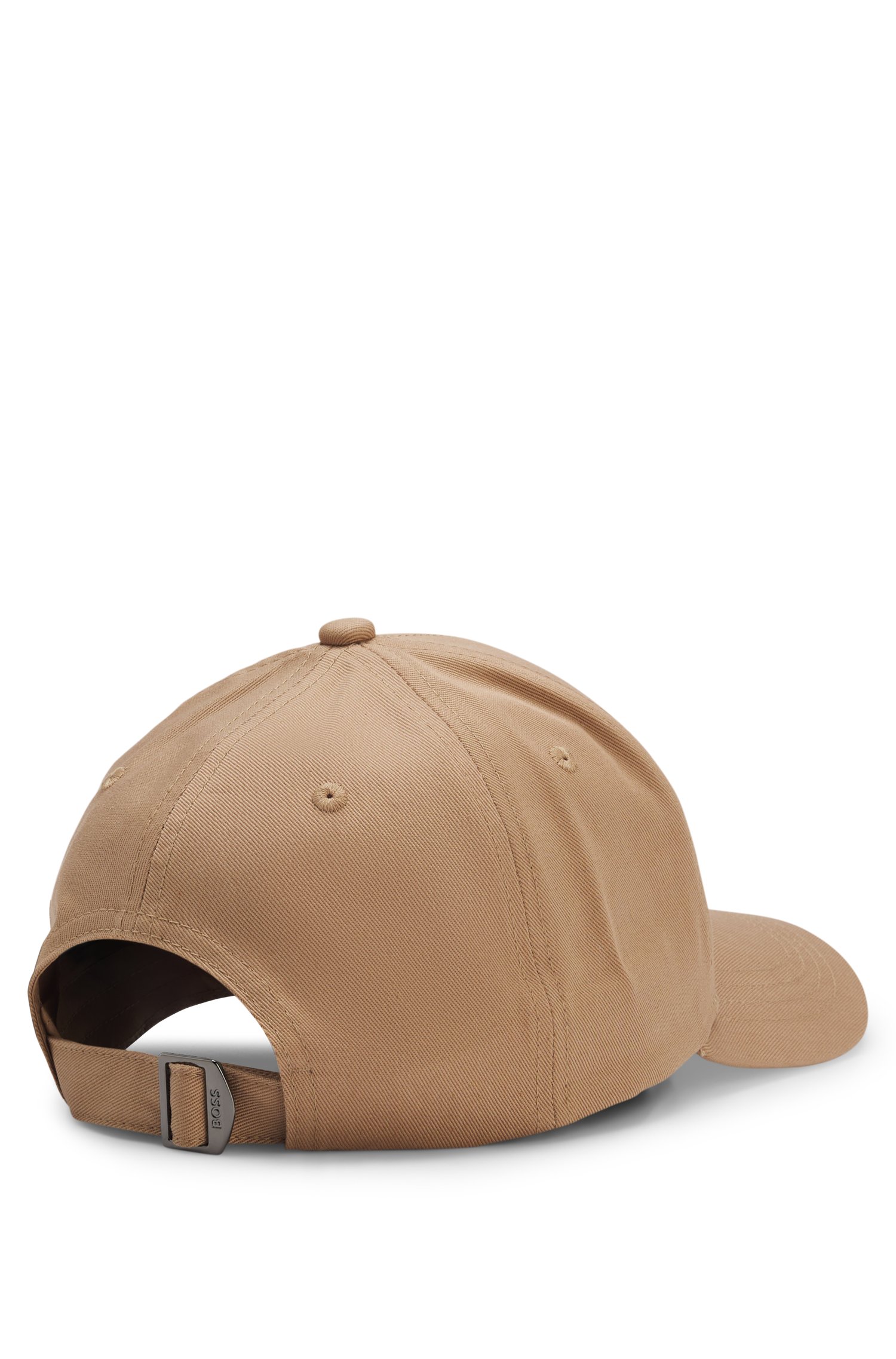 Boss Cotton-twill cap with signature stripes kepsar herr – bild 2