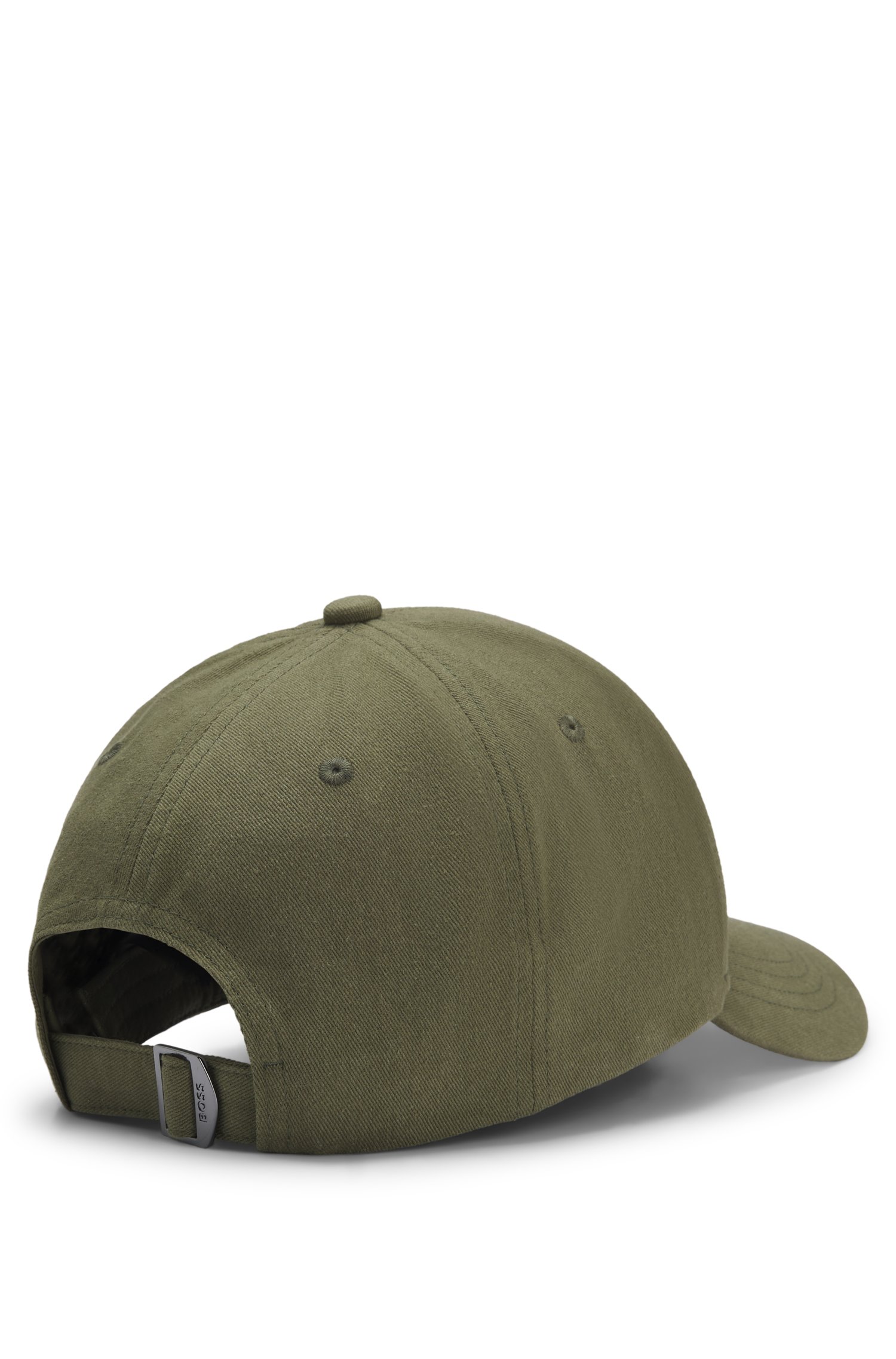 Boss Cotton-twill cap with signature stripes kepsar herr – bild 2