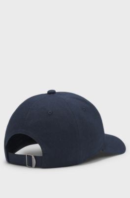 Cotton-twill cap with signature stripes, Dark Blue