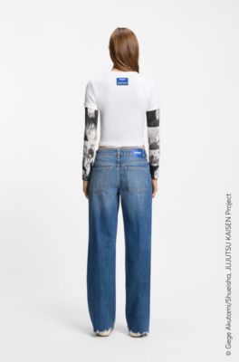 HUGO x Jujutsu Kaisen T-shirt with Megumi and Nobara print , White