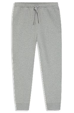 Stretch-cotton tracksuit bottoms with logo detail