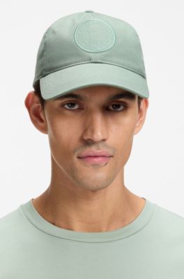 Cappellino in twill di cotone con ricamo con logo ispirato al tennis, Calce