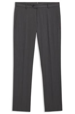 Regular-fit trousers in water-repellent virgin wool 1