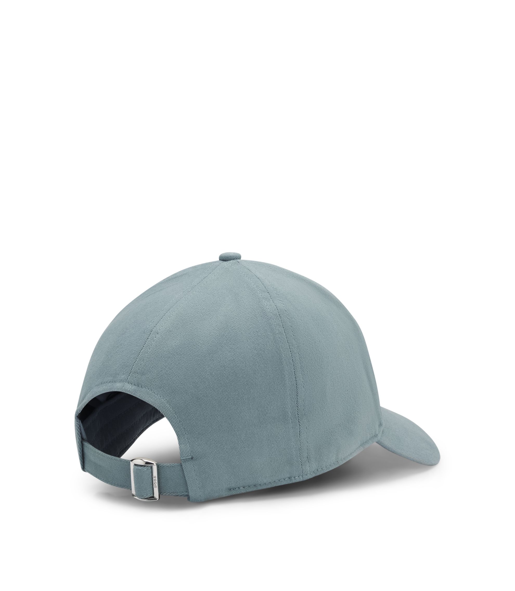 BOSS - Stretch-cotton cap with Double B monogram - Light Blue