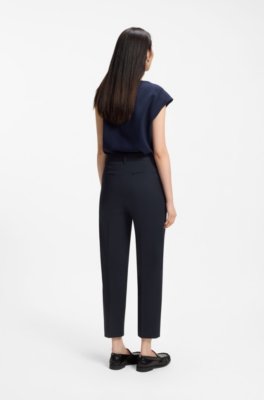 Boss Tapered-fit cropped trousers in stretch cotton chinos dam – bild 2