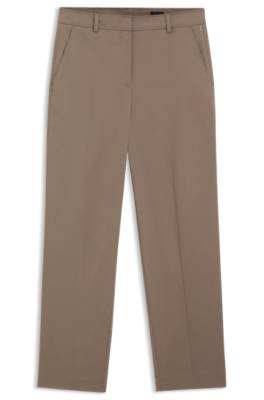 Boss Tapered-fit cropped trousers in stretch cotton chinos dam – bild 4