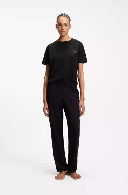 Relaxed-Fit Pyjama-Top aus Stretch-Baumwolle