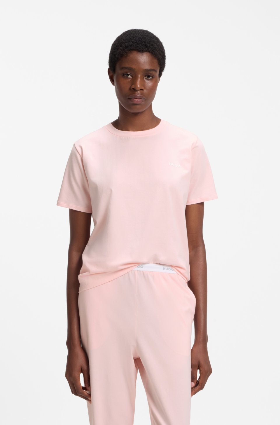 Stretch-cotton pyjama top