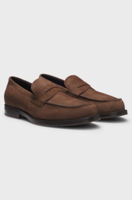 Dressletic loafers in suede, Dark Brown