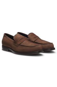 Dressletic loafers in suede, Dark Brown