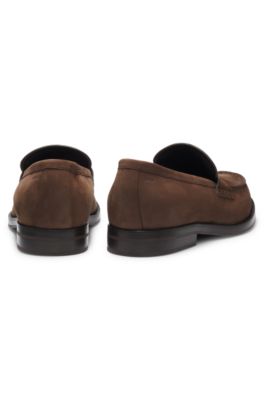 Dressletic loafers in suede, Dark Brown