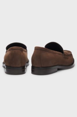 Dressletic loafers in suede, Dark Brown