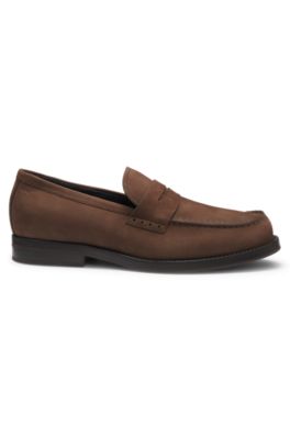 Dressletic loafers in suede, Dark Brown