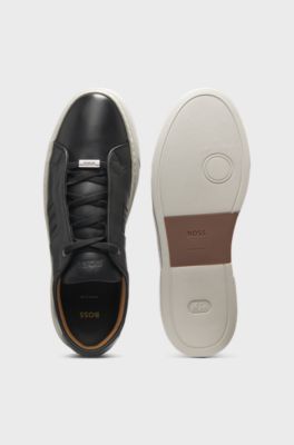 Gary trainers with woven details, Black
