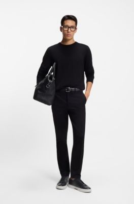 Gary trainers with woven details, Black