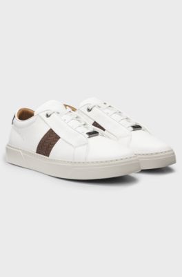 Gary trainers with woven details, White