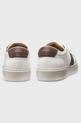 Gary-sneakers med v&auml;vda detaljer, Vit