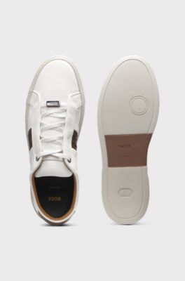 Gary trainers with woven details, Natural