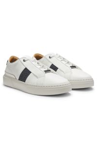 Gary trainers with woven details, White