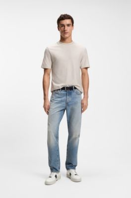 Gary trainers with woven details, Natural